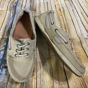 Ryka Tan Leather Boat Shoe Loafers Size 6